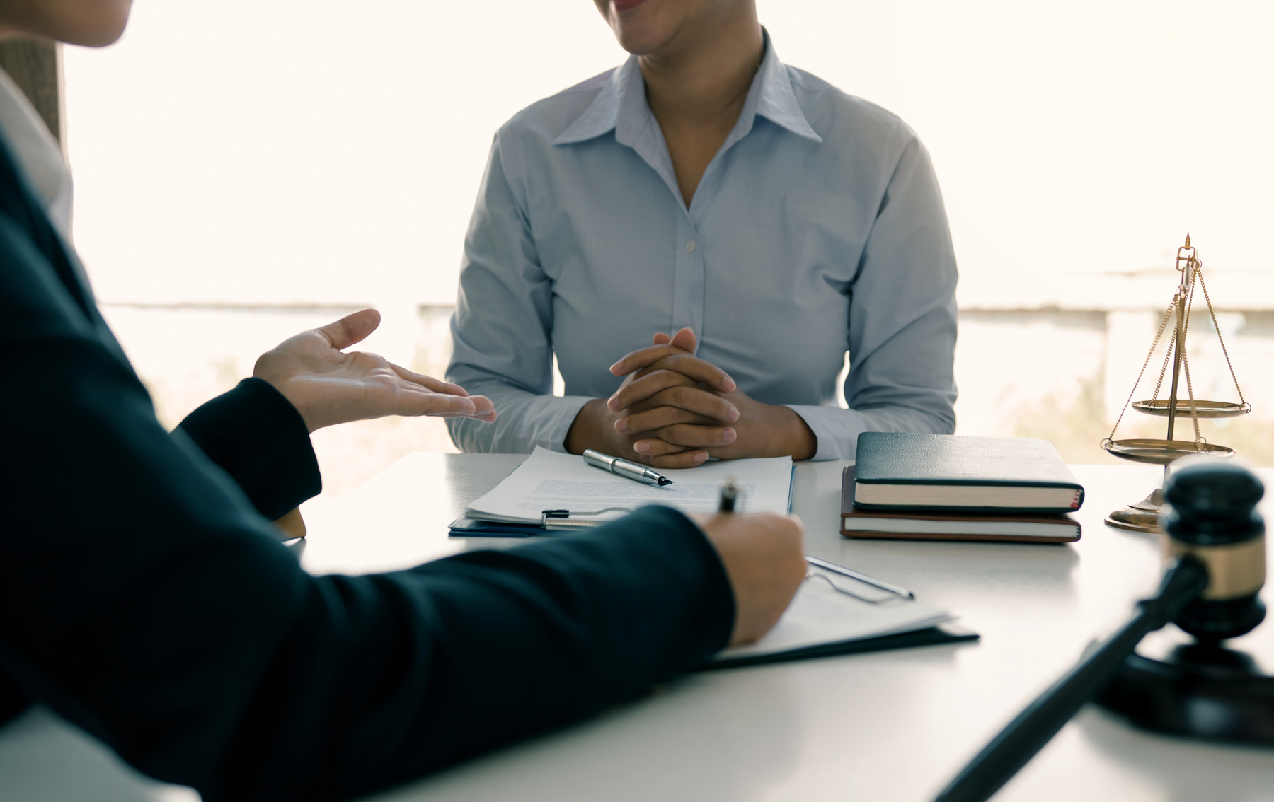 Legal Advisor Is Explaining the Offense under the Law 